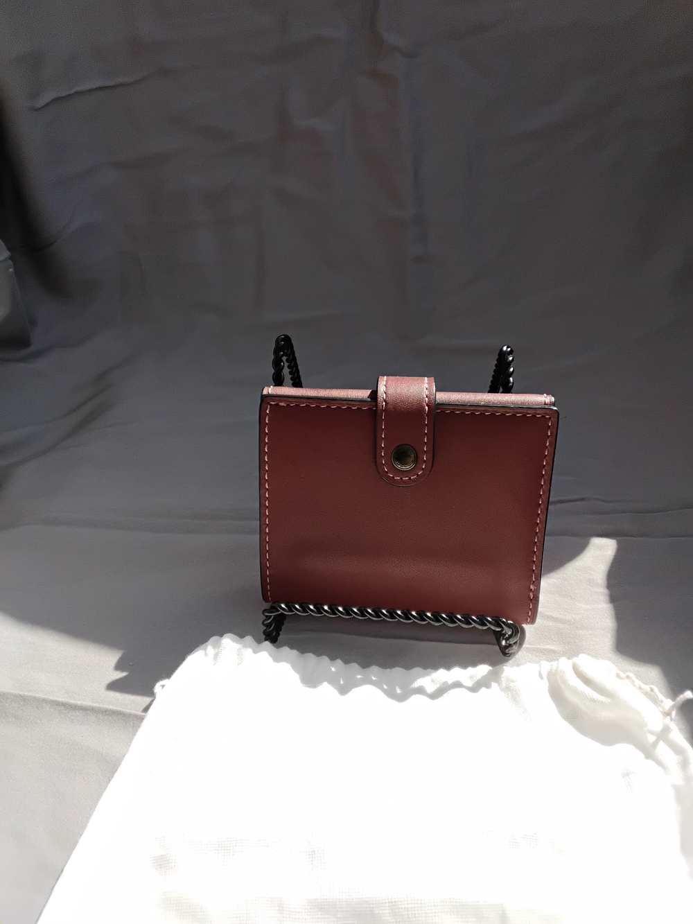 Coach 1941 Compact Snap Wallet in Burgundy